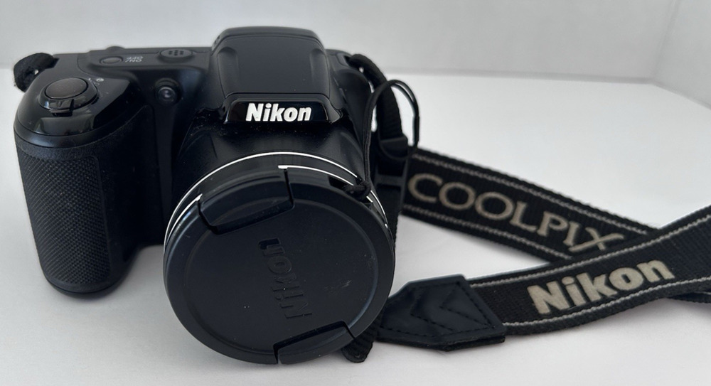 Nikon Coolpix L330-BLACK-26X Optical Zoom Digital Camera Pre Owned, (See Video)